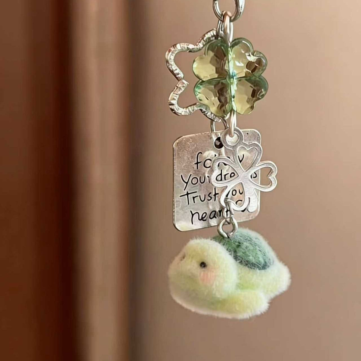 Inspirierende Schildkröte Charm Schlüsselanhänger Brehn