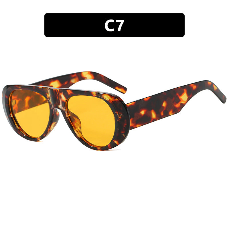 Damen modische Sonnenbrille mit futuristischem Design und polarisierten Gläsern Brehn