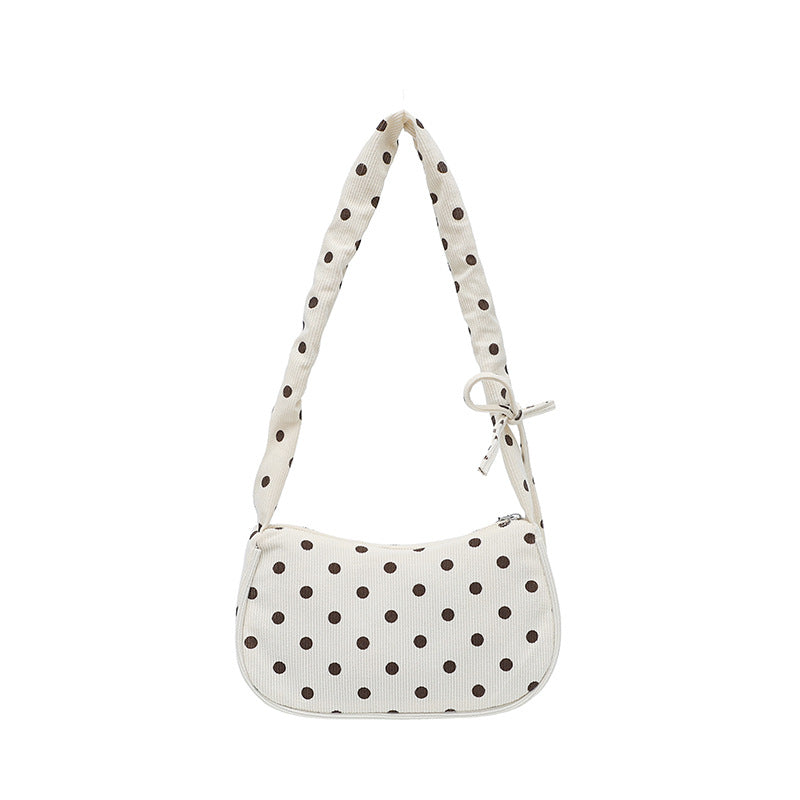 WoVintage Polka Dot Umhängetasche Brehn