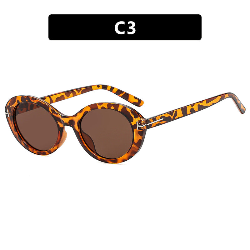 Damen modische Sonnenbrille mit innovativem ovalen Rahmen und UV-Schutz Brehn