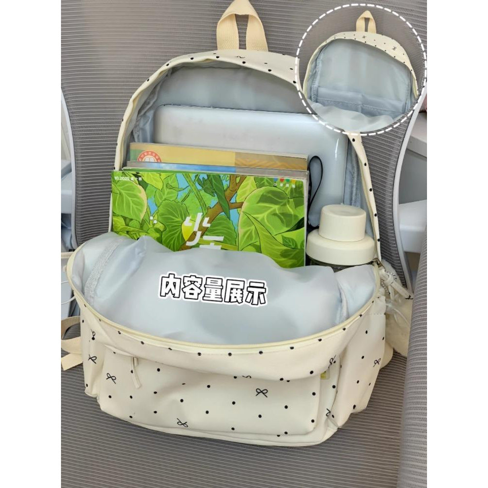 Stylische Polka Dot Freizeit Rucksack Brehn