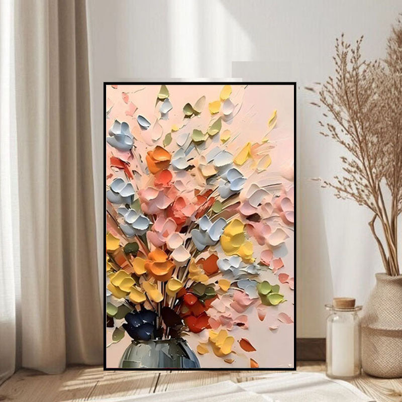 Dekorative Blumenreiche Leinwandkunst