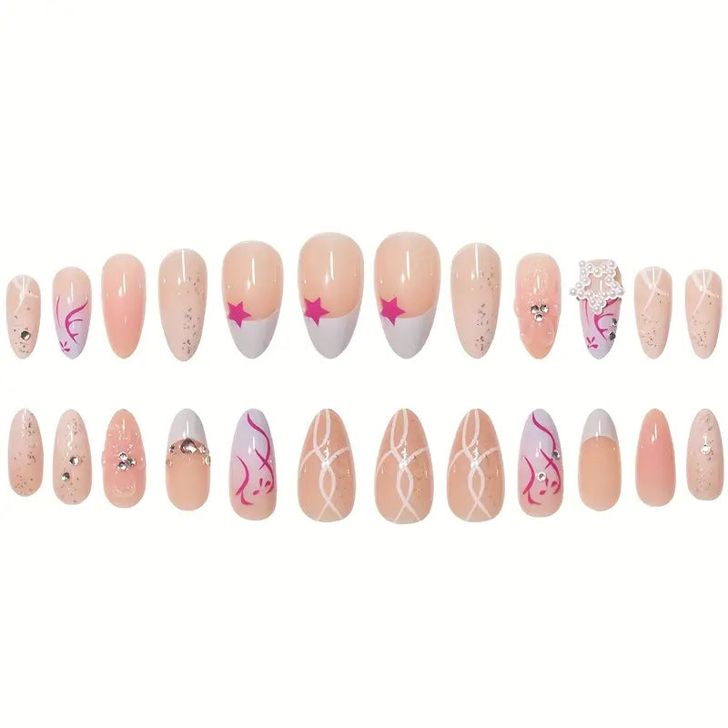 Künstlerische Gel Nagelverlängerungen Brehn