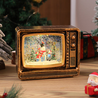 Nostalgisches Weihnachtsfernseher-Dekor Brehn