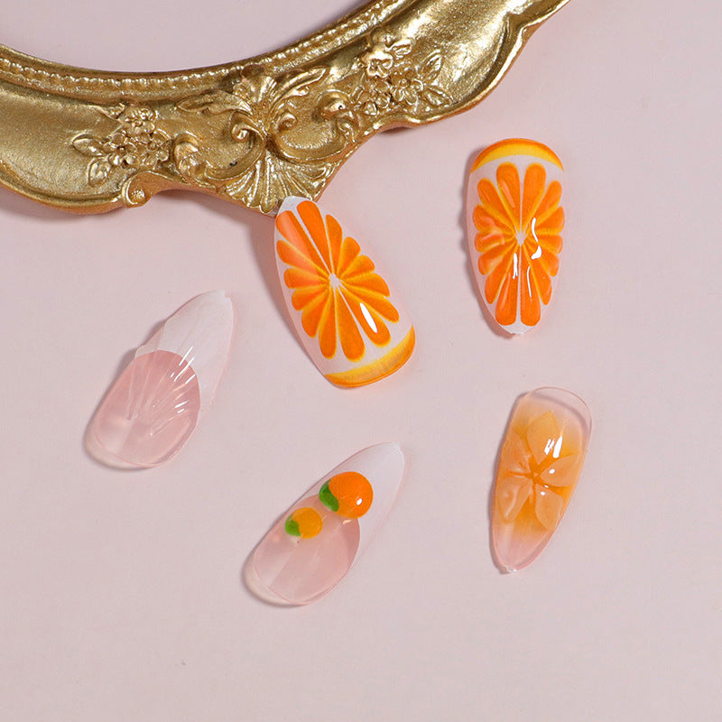 Premium Press-On Nail Set mit dekorativen Akzenten Brehn