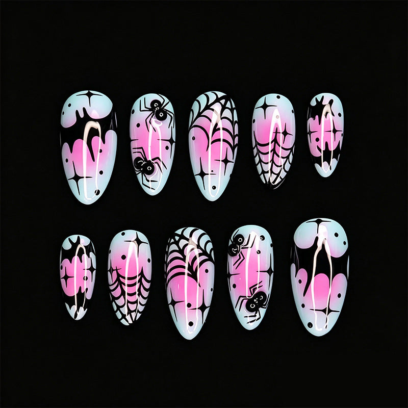 Kreatives Halloween Nagelset Brehn