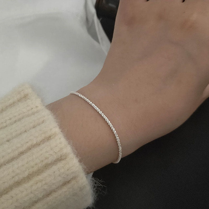 Schlank verstellbares Kristallknöchelarmband Brehn
