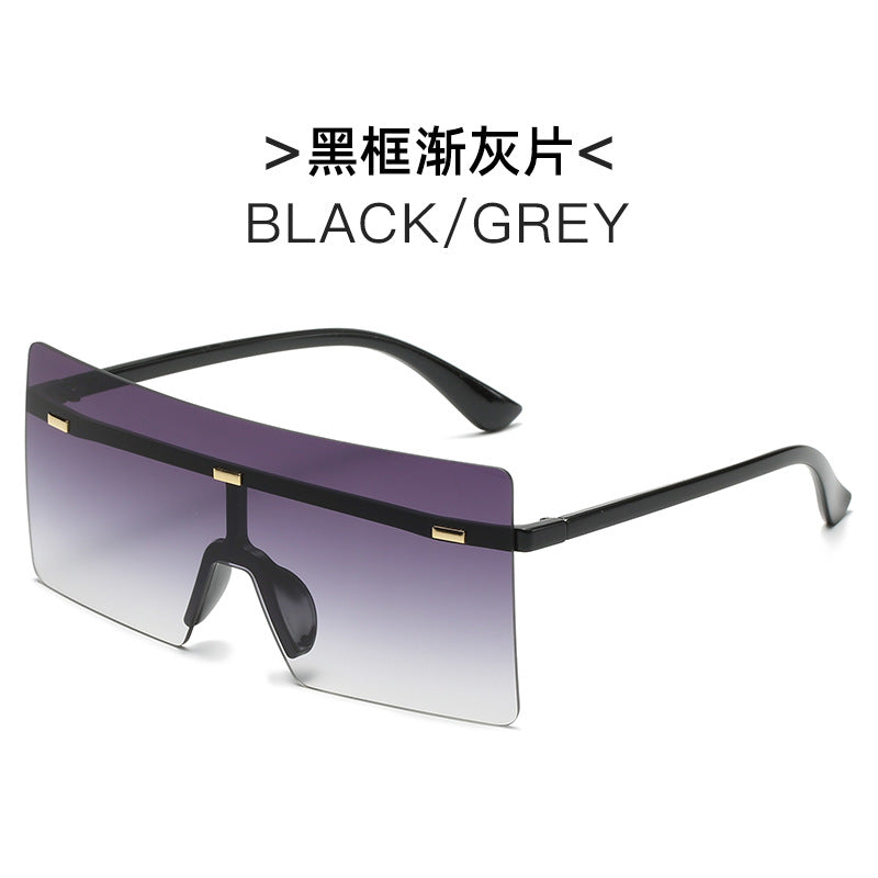 Damen futuristische Oversized-Sonnenbrille Brehn