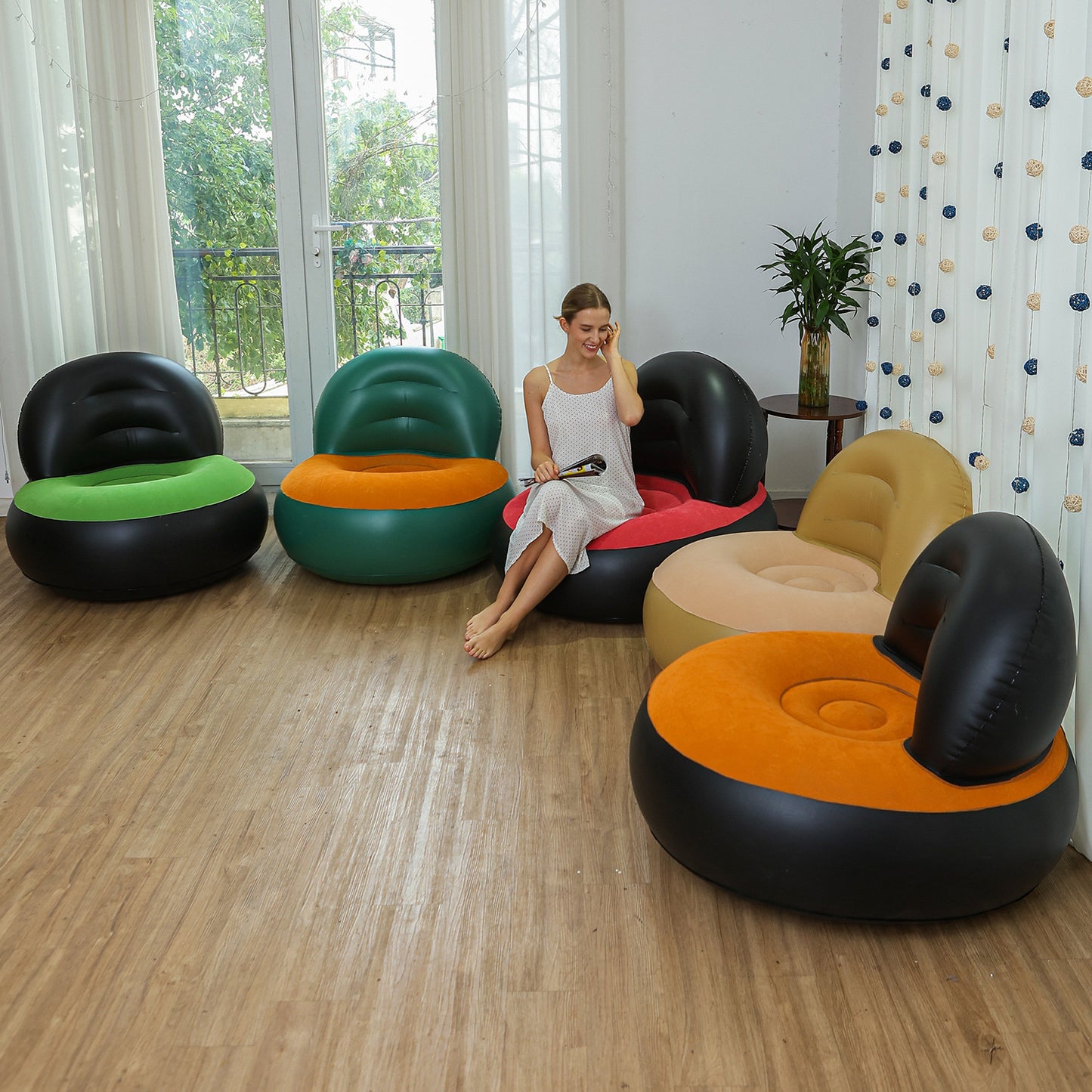 Damen Ergonomischer Sitzsack mit Rückenstütze Brehn