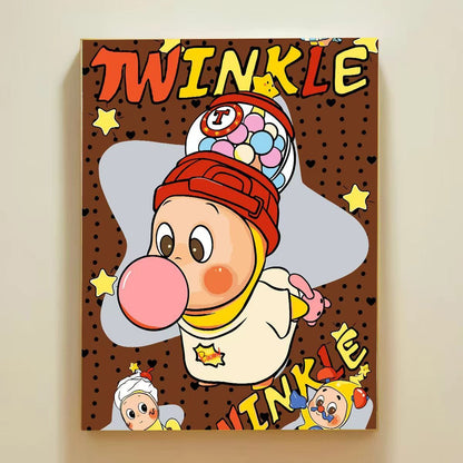 Verspielt Cartoon-Themen Wandkunst Leinwanddruck Brehn