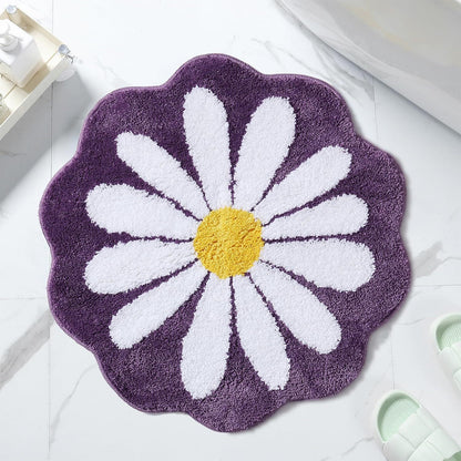 Florale Form Badmatte