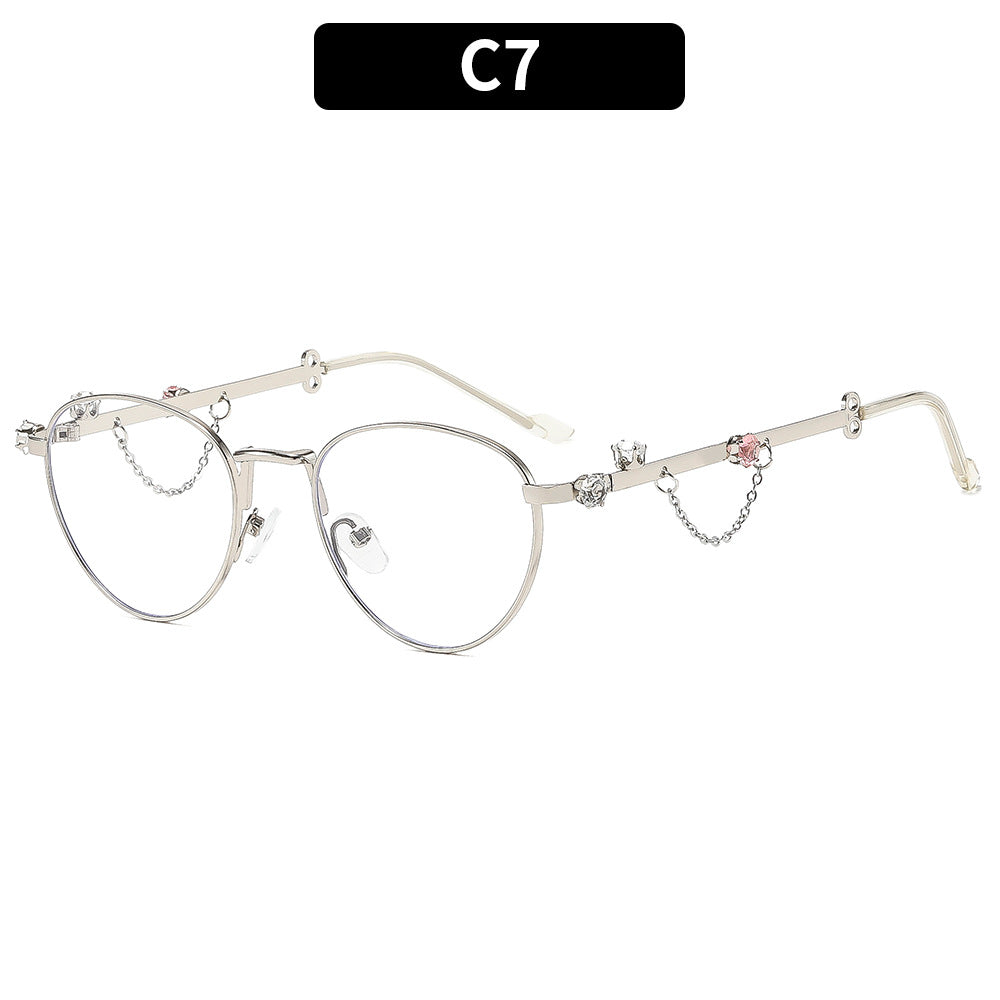 Dekorative Katzenaugenbrille