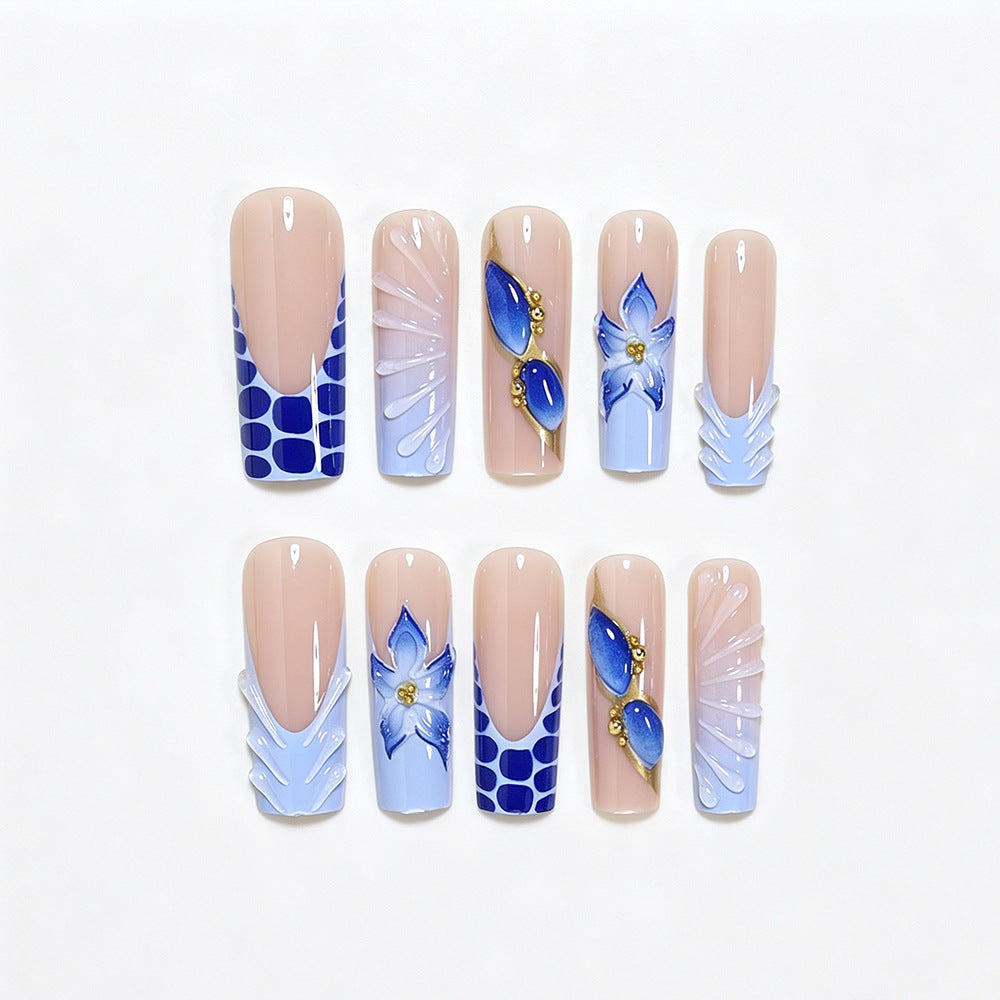 Künstlerisches Langacryl-Nageldesign Brehn