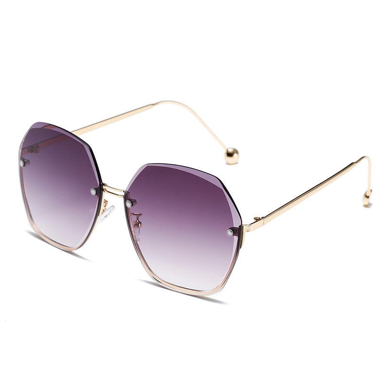 Damen große geometrische Sonnenbrille Brehn