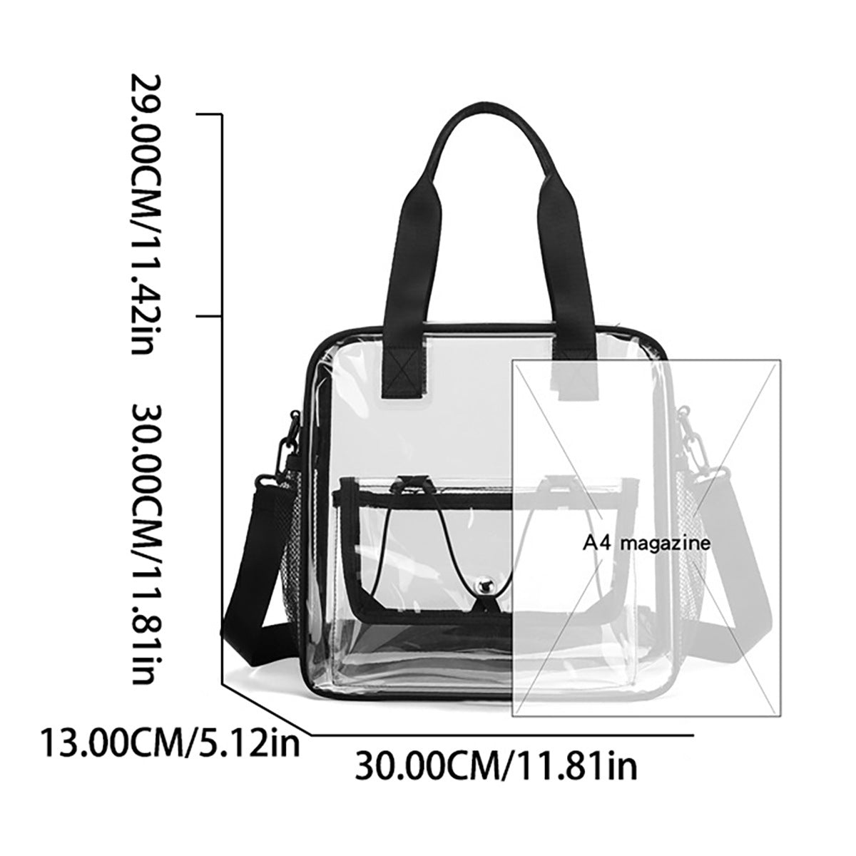 Durchsichtige Multifunktions-Handtasche Brehn