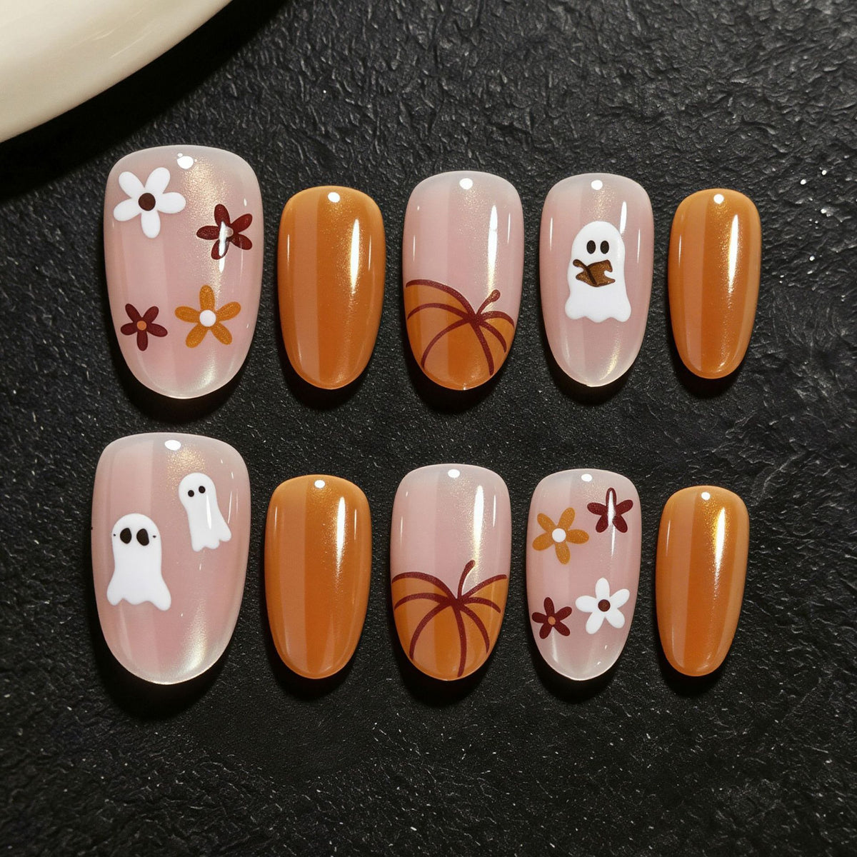 Halloween-inspirierte dekorative Klebe-Nagelkunst Set Brehn