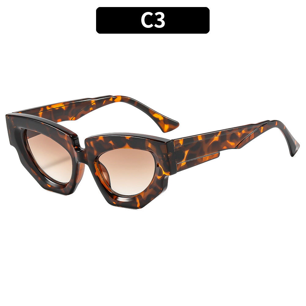 Statement Winkelform Angular Cat-Eye Sonnenbrillen