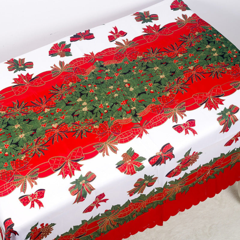 Brehn | Weihnachtsdekorationen Weihnachts-Polyester-Print-Tischdecke Weihnachts-Tischdecke