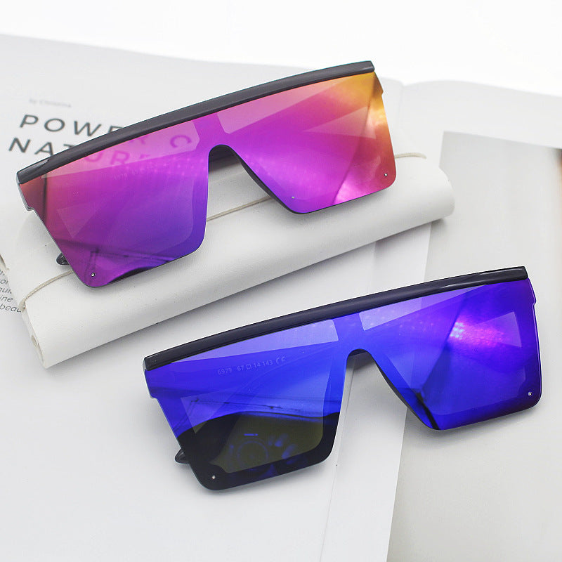 Damen Sportliche Sonnenbrille im trendigen Shield-Design Brehn