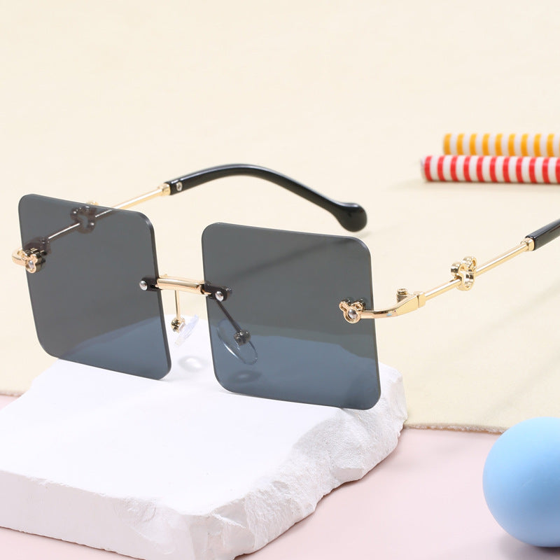 Damen quadratische Sonnenbrille mit luxuriösem, hochwertigem Rahmen Brehn