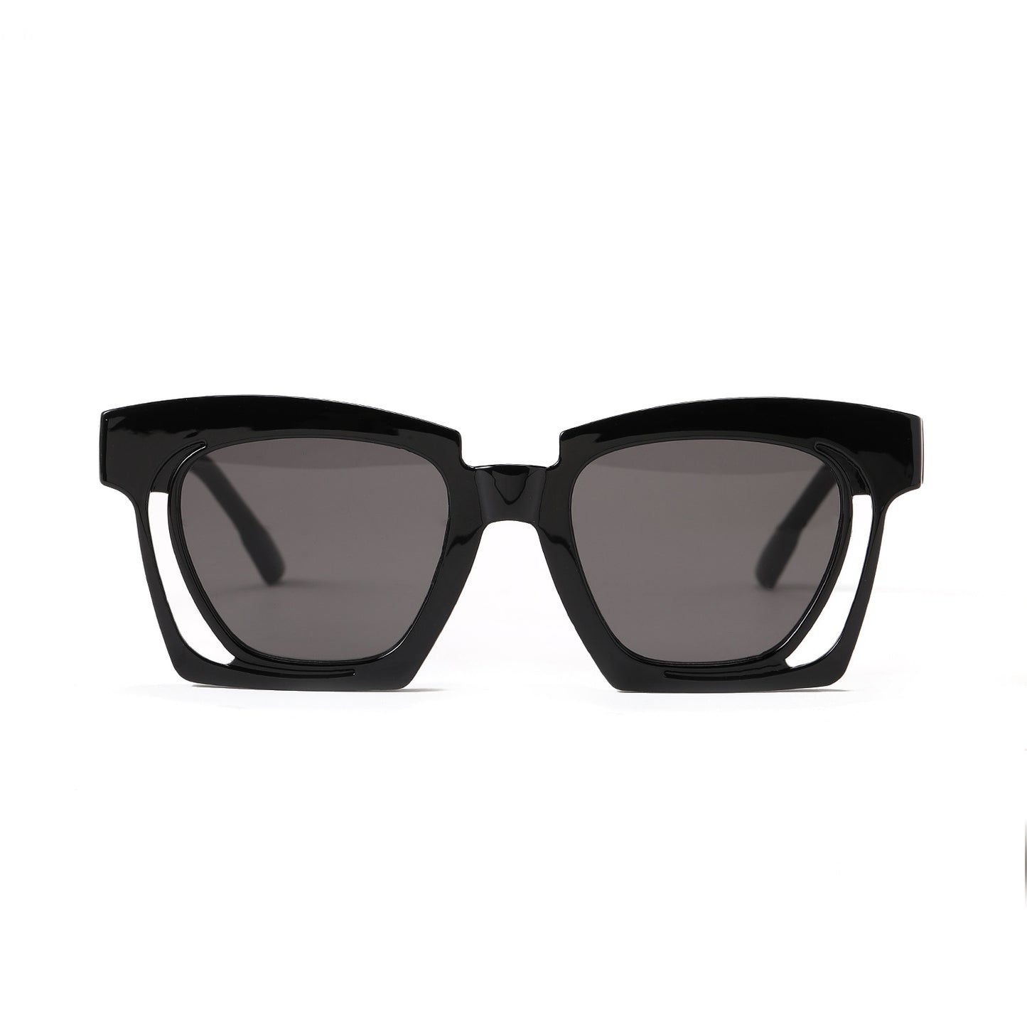 Damen trendige geometrische Sonnenbrille mit stilvollem, quadratischem Rahmen Brehn