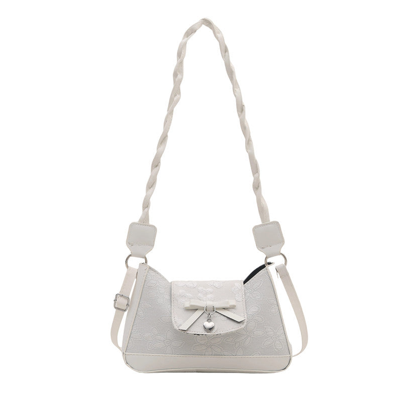 Elegante Schleifen-Detail Schultertasche Brehn