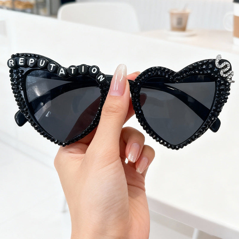 Statement Herzrahmen Sonnenbrille Brehn