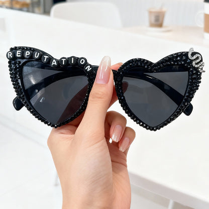 Statement Herzrahmen Sonnenbrille Brehn