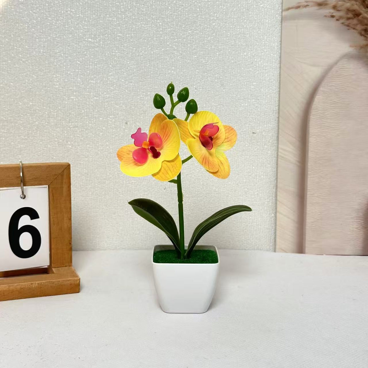 Lebensechte florale Orchideen-Darstellung für die Inneneinrichtung