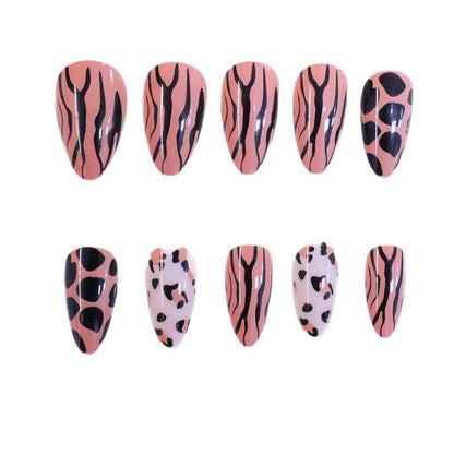 Trendige Tierdruck Nagelkunst Set Brehn