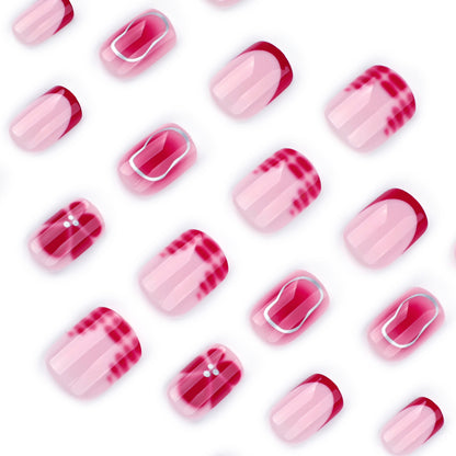 Kunstvolle Nagelkunst mit Farbverlauf und Glitzer Brehn