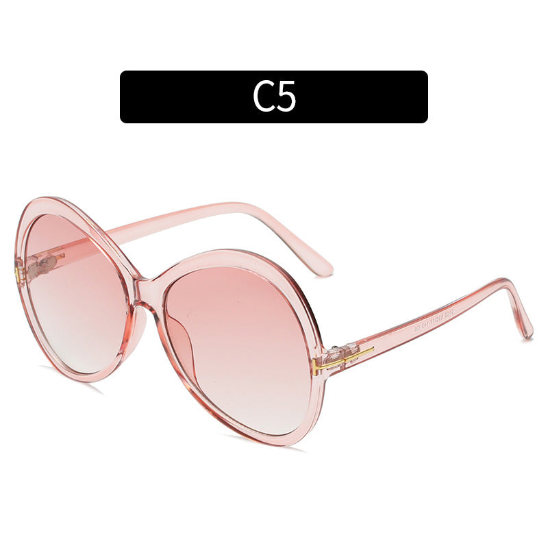 Chic Übergroße Schmetterlingssonnenbrille