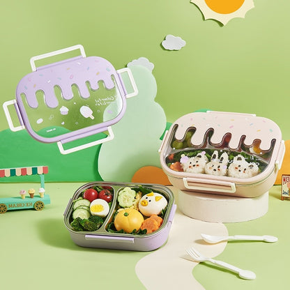 Niedliche tierische Multi-Compartment Brotbox