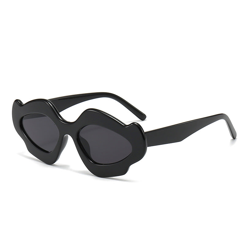 Damen modische Sonnenbrille mit einzigartigem Blütenrahmen Brehn