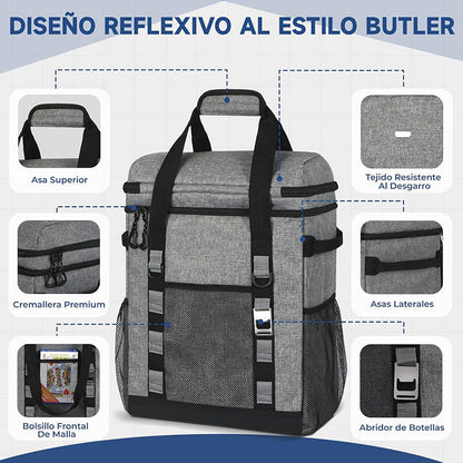 Damen Isolierter Kühlrucksack mit großzügigem Fächerdesign Brehn