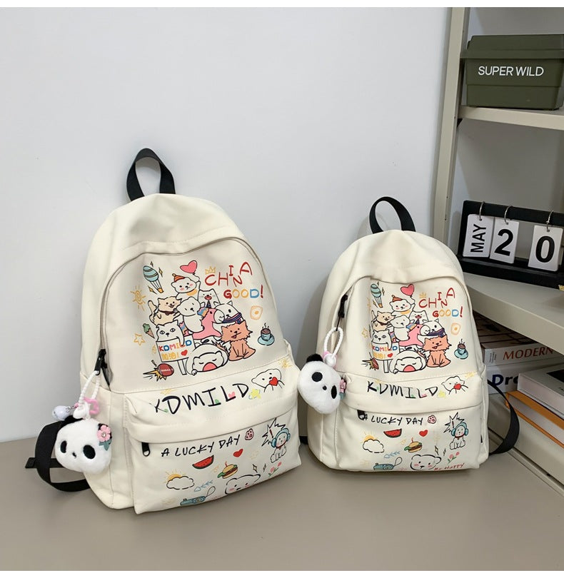 Verspielter Illustrierter Charakter Rucksack