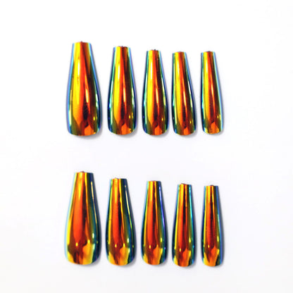 Premium langanhaltende Regenbogen-Nagelkunstverlängerungen Brehn