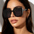 Damen fashion Sonnenbrille mit einzigartigem Rahmen und extravagantem Design Brehn