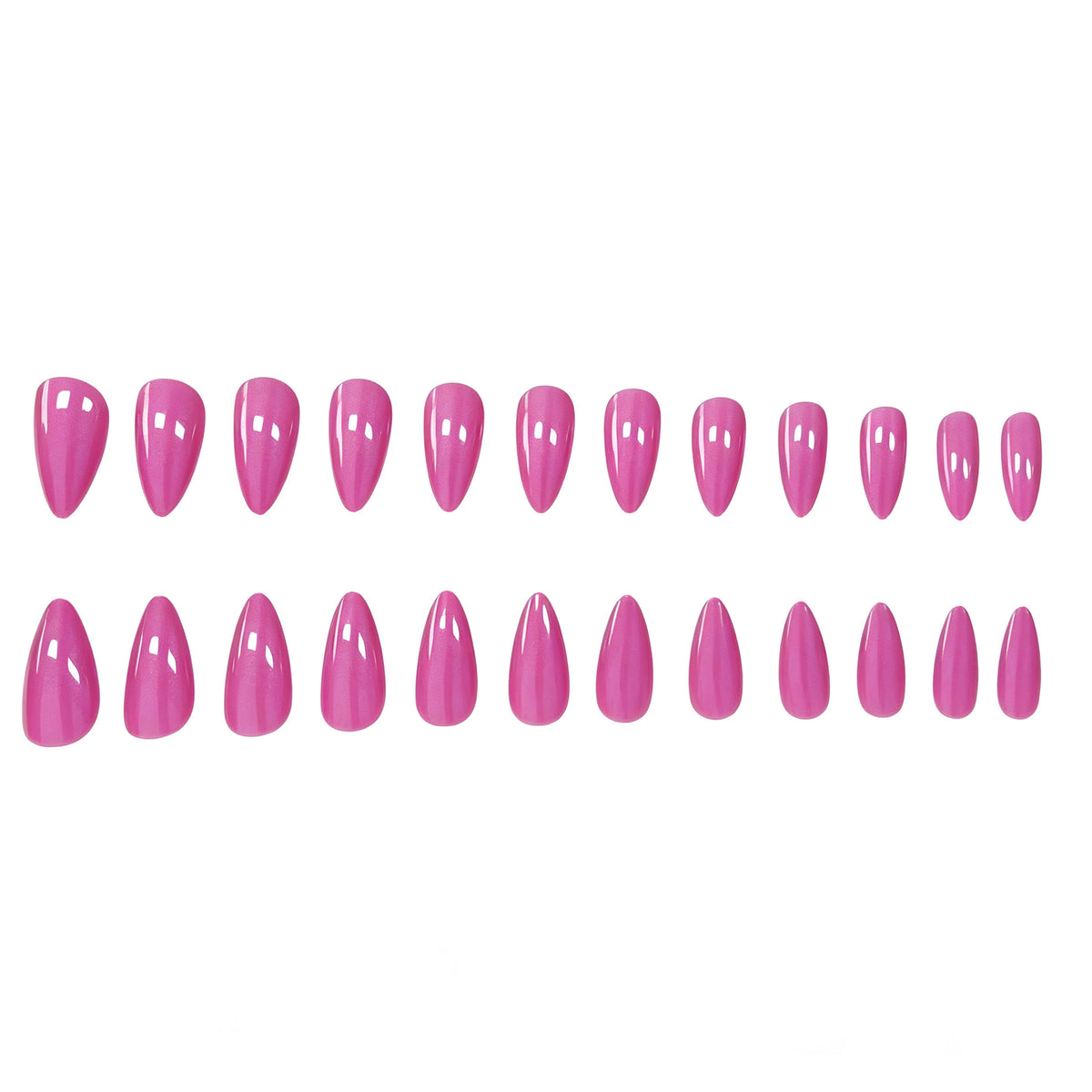 Glänzende Stiletto-Nagelverzierungen Brehn
