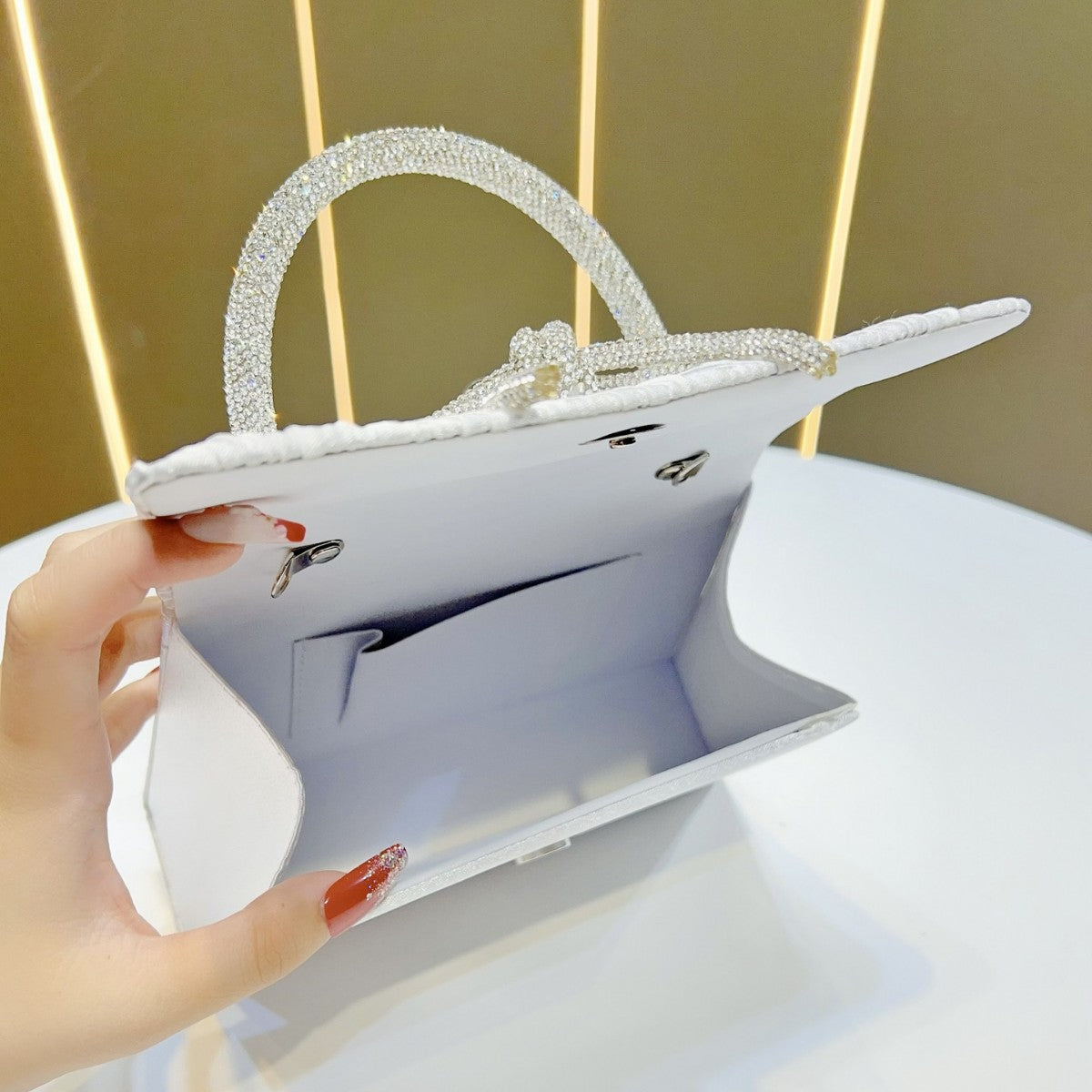 Elegante Texturierte Handtasche für den Abend
