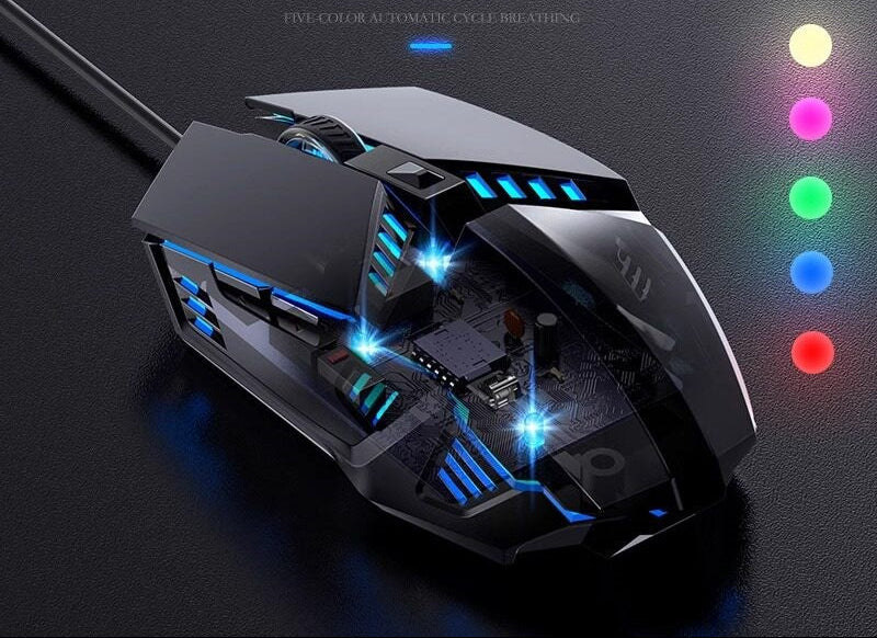 Ergonomische Gaming-Maus mit anpassbarem DPI Brehn