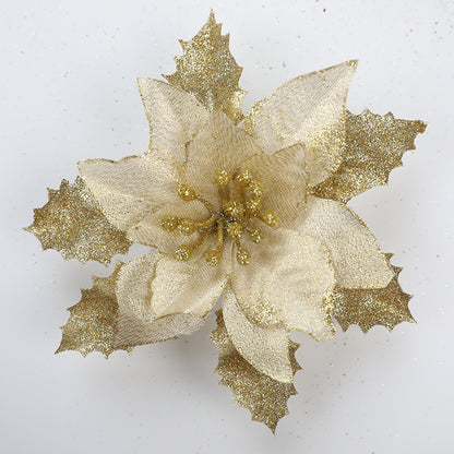Dekorative glitzernde Blumenakzent Brosche Brehn