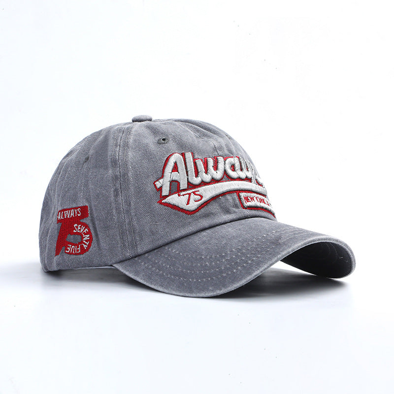 Vintage-inspirierte bestickte Baseballmütze