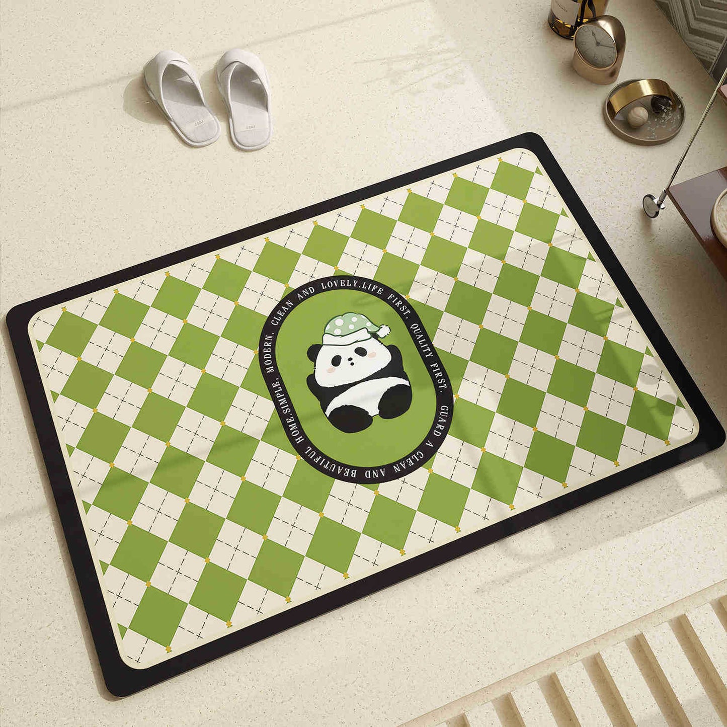 Adorable Panda-Themen Bereichsmatte