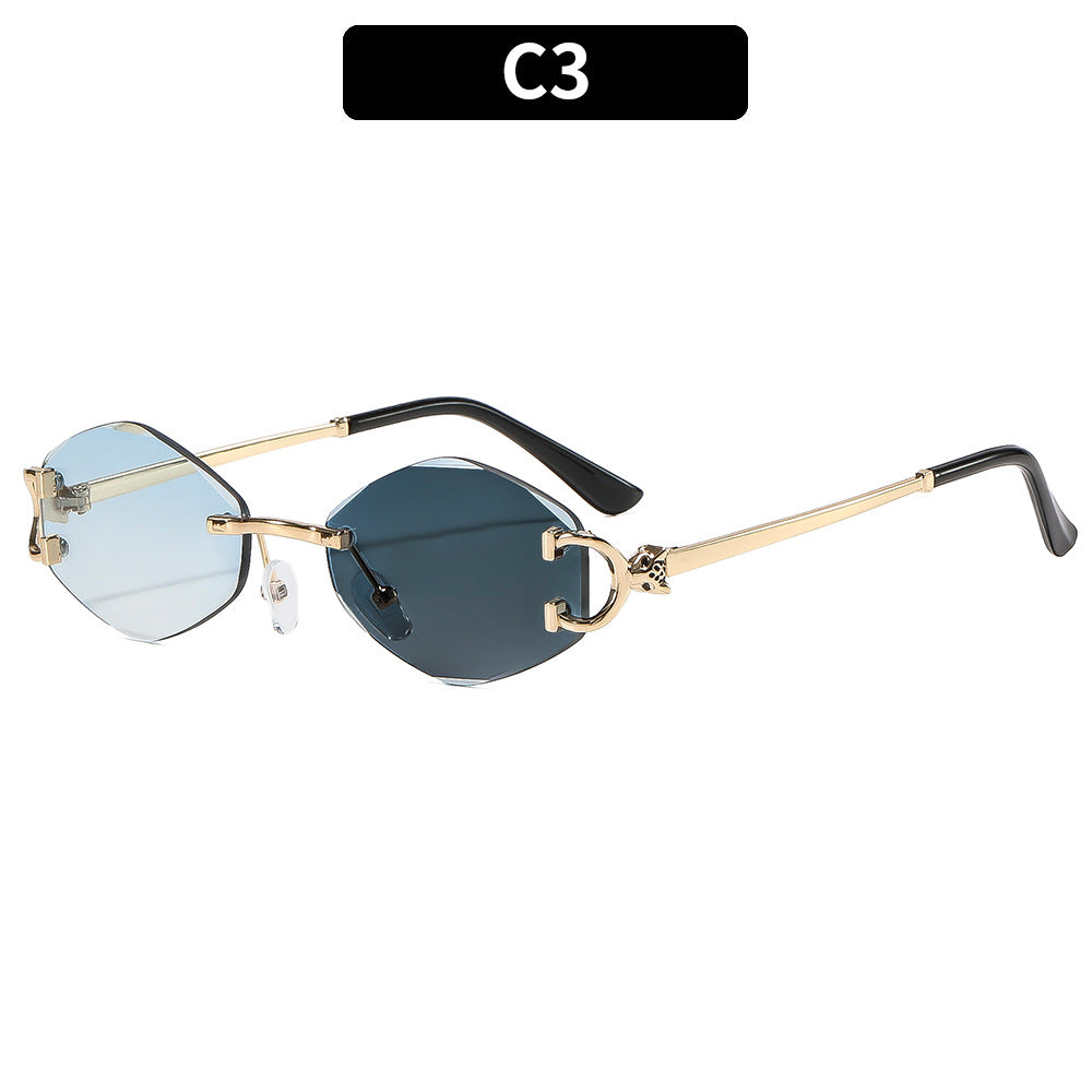 Luxus Geometrische Akzent Sonnenbrille