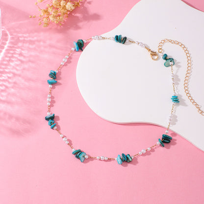 Elegante florale Perlenkette Brehn