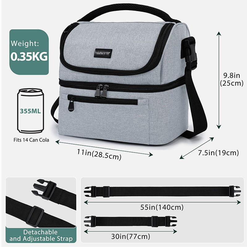 Damen Isolierte Picknicktasche mit mehreren Fächern Brehn