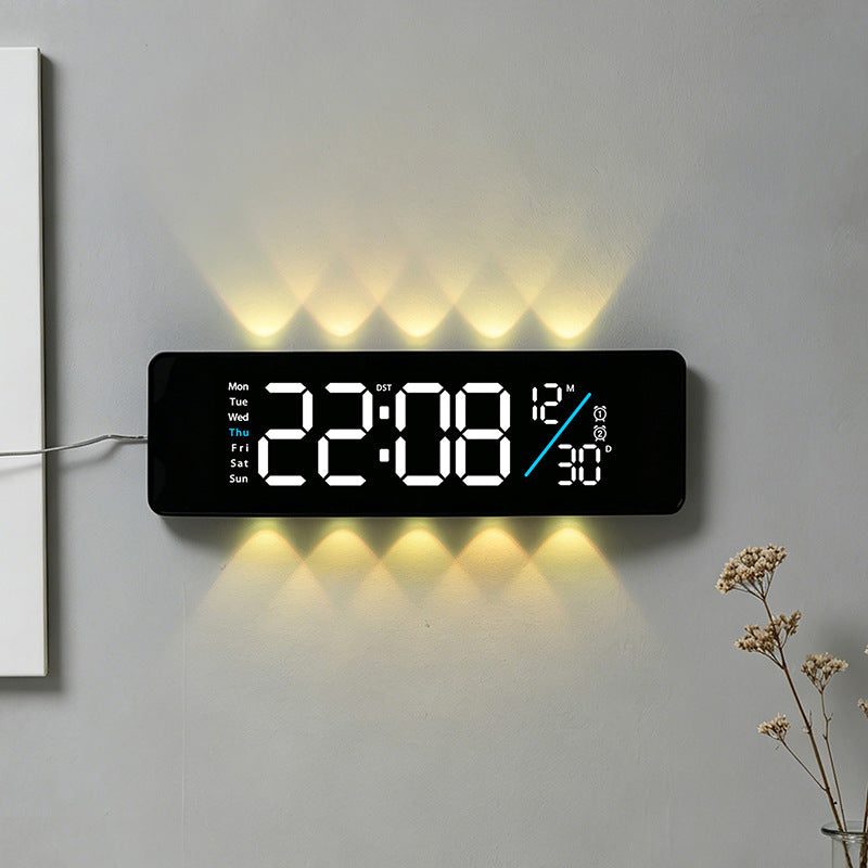 Digitaler Displaywecker mit Wochentagsanzeige und Temperatur Brehn