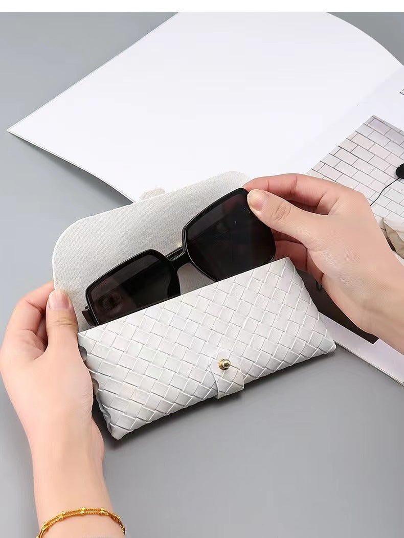 Gewebte Leder-Clutch Brehn