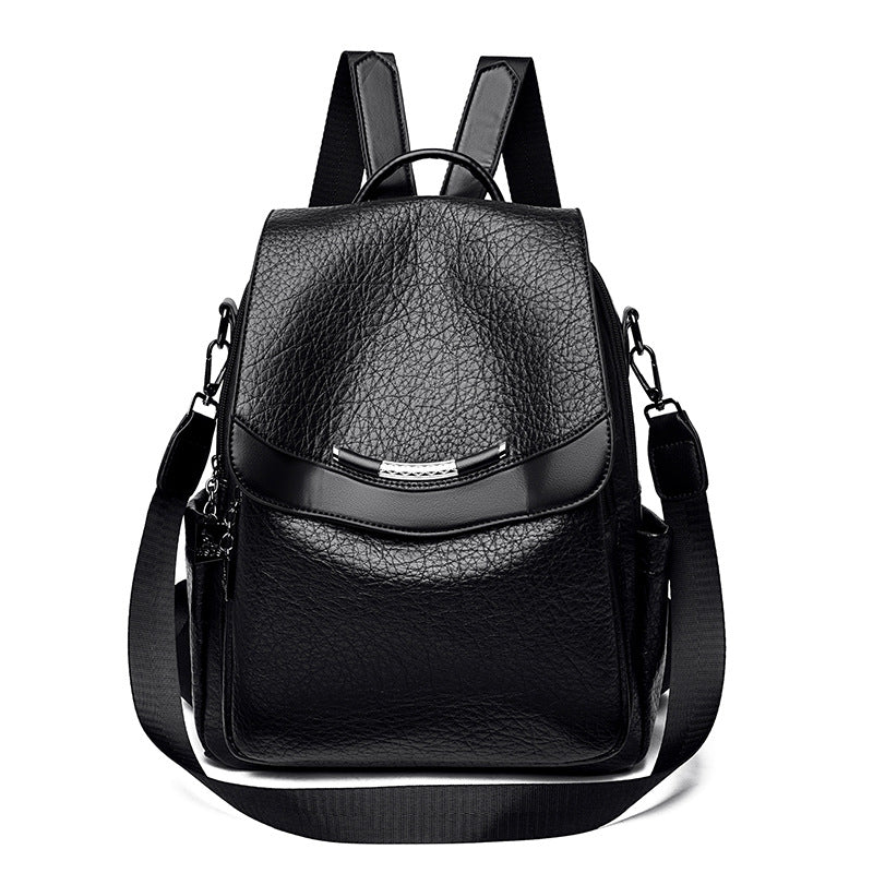 Schicke Strukturierte Leder Rucksack Brehn